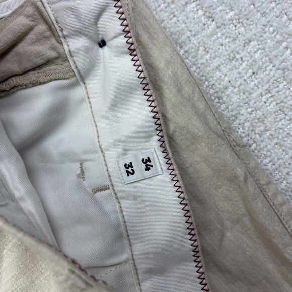 Jack & Jones Pants Mens 34 / 32 Sand Beige Linen Blend Slim Fit Marco Straight - Picture 7 of 13